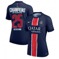 Camiseta Paris Saint-Germain Primera Equipación Replica 2024-25 UCL Champions para mujer mangas cortas